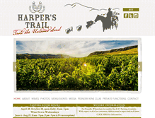 Tablet Screenshot of harperstrail.com